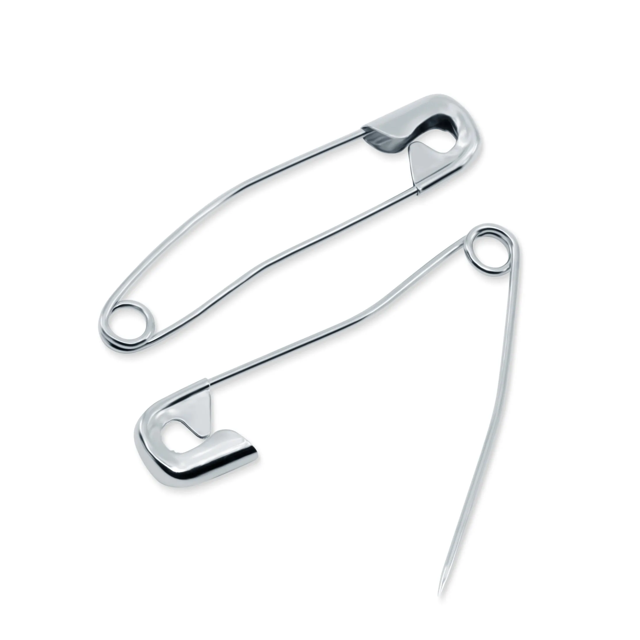 2" Curved Basting Pins, Nickel, 40 pc