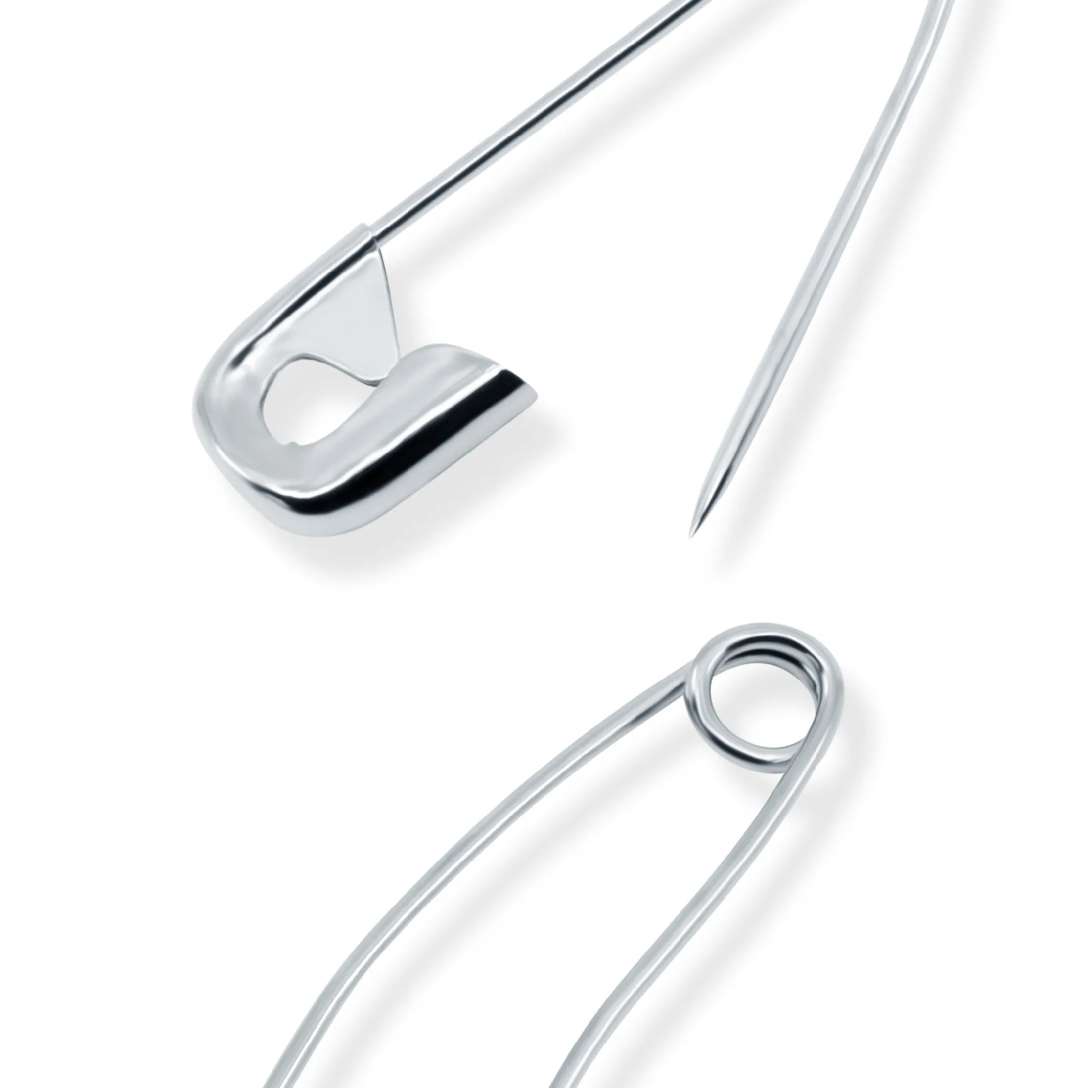 2" Curved Basting Pins, Nickel, 40 pc