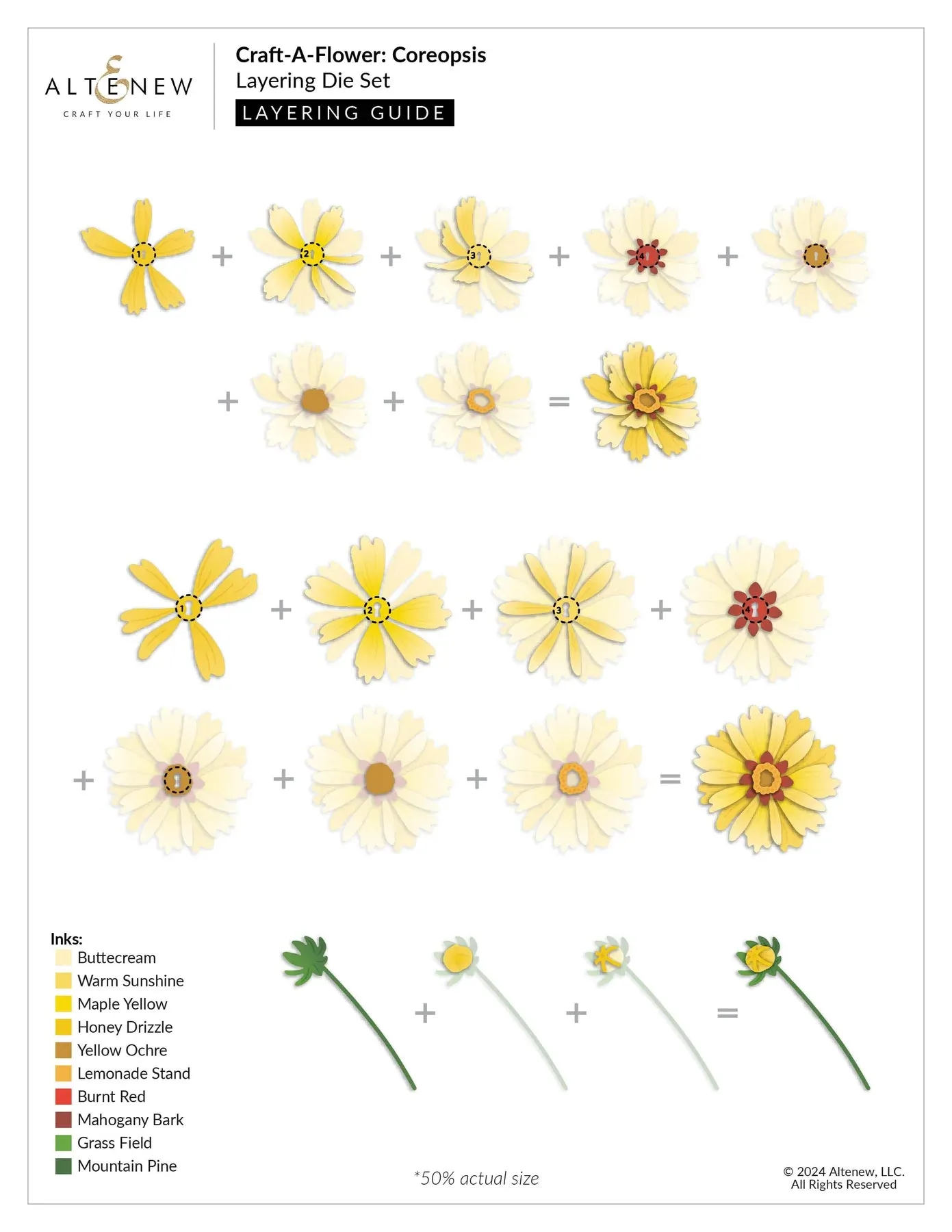 Altenew Craft-A-Flower: Coreopsis Layering Die Set