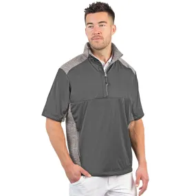 Antigua Men's Bedrock/Light Grey Heather Barrier Quarter Zip