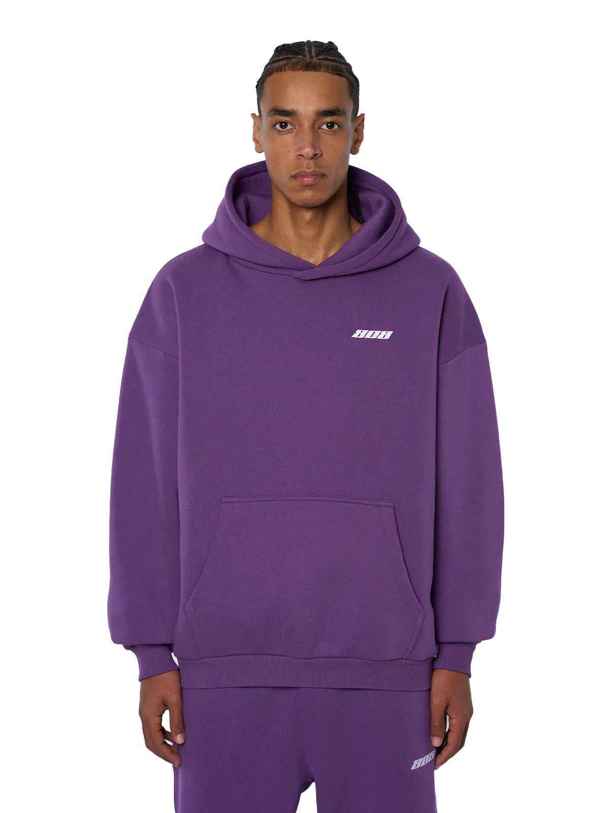 Basic Hoodie Lila