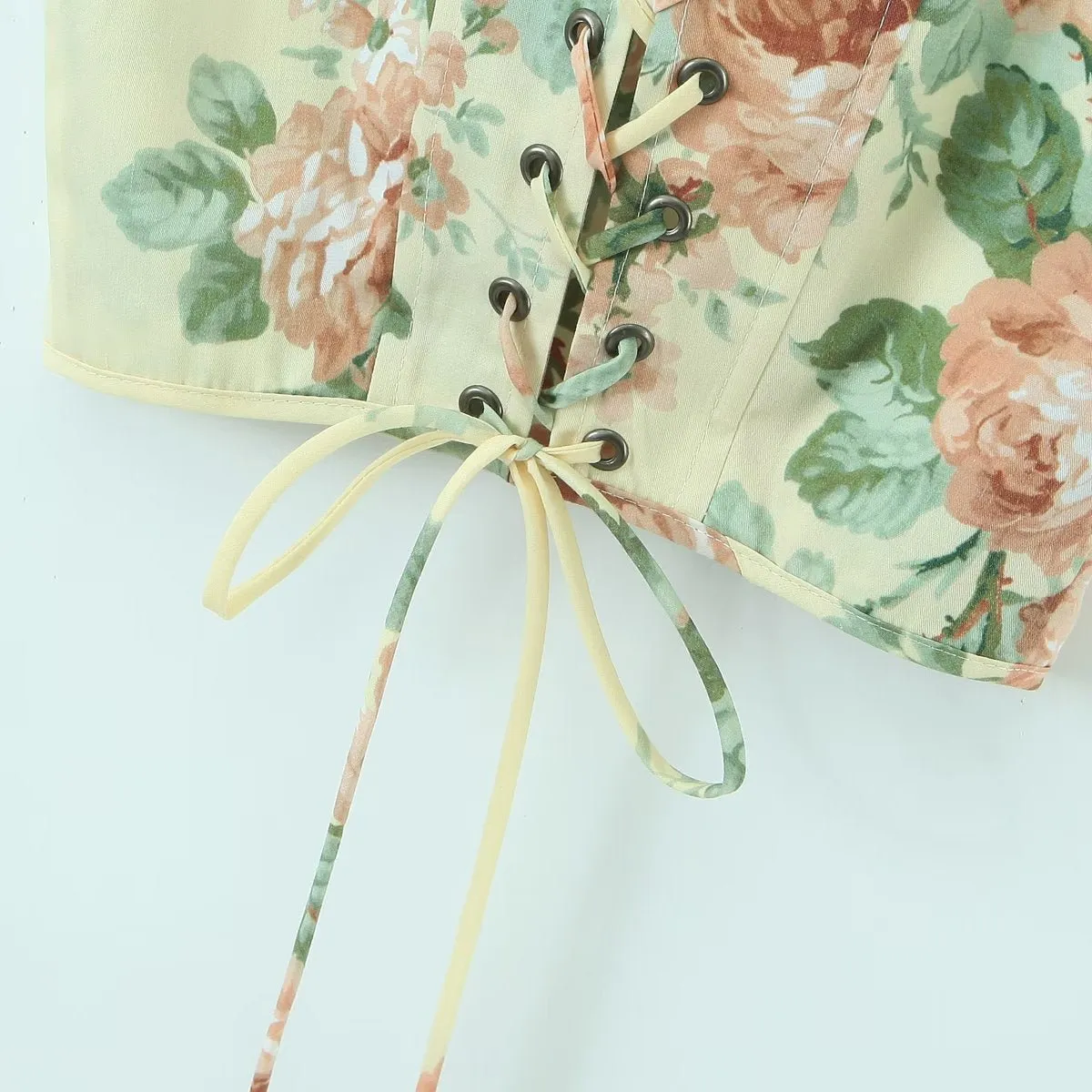 Bohemian Floral Midi Dress Set with Puff Sleeves - Perfect for Summer Vacations!