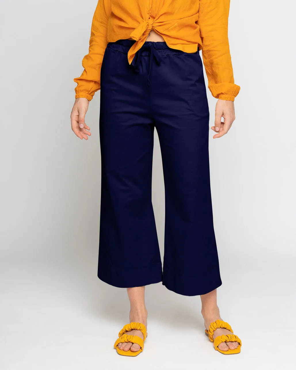 Elastic Waist Drawstring Palazzo Sweatpant