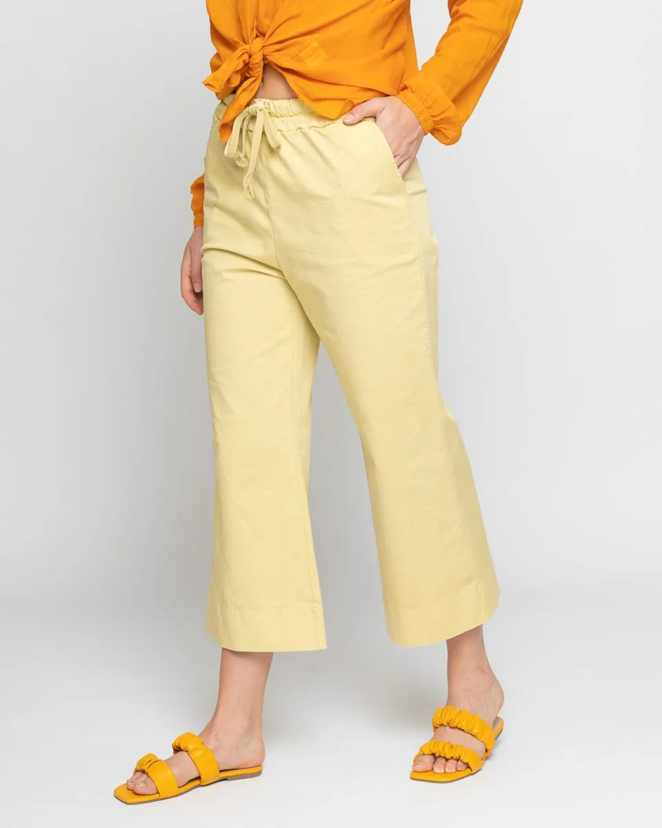 Elastic Waist Drawstring Palazzo Sweatpant