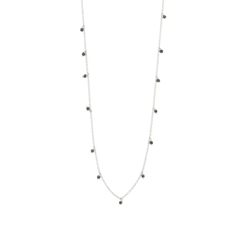 Falling Stars Necklace in Antiqued Silver