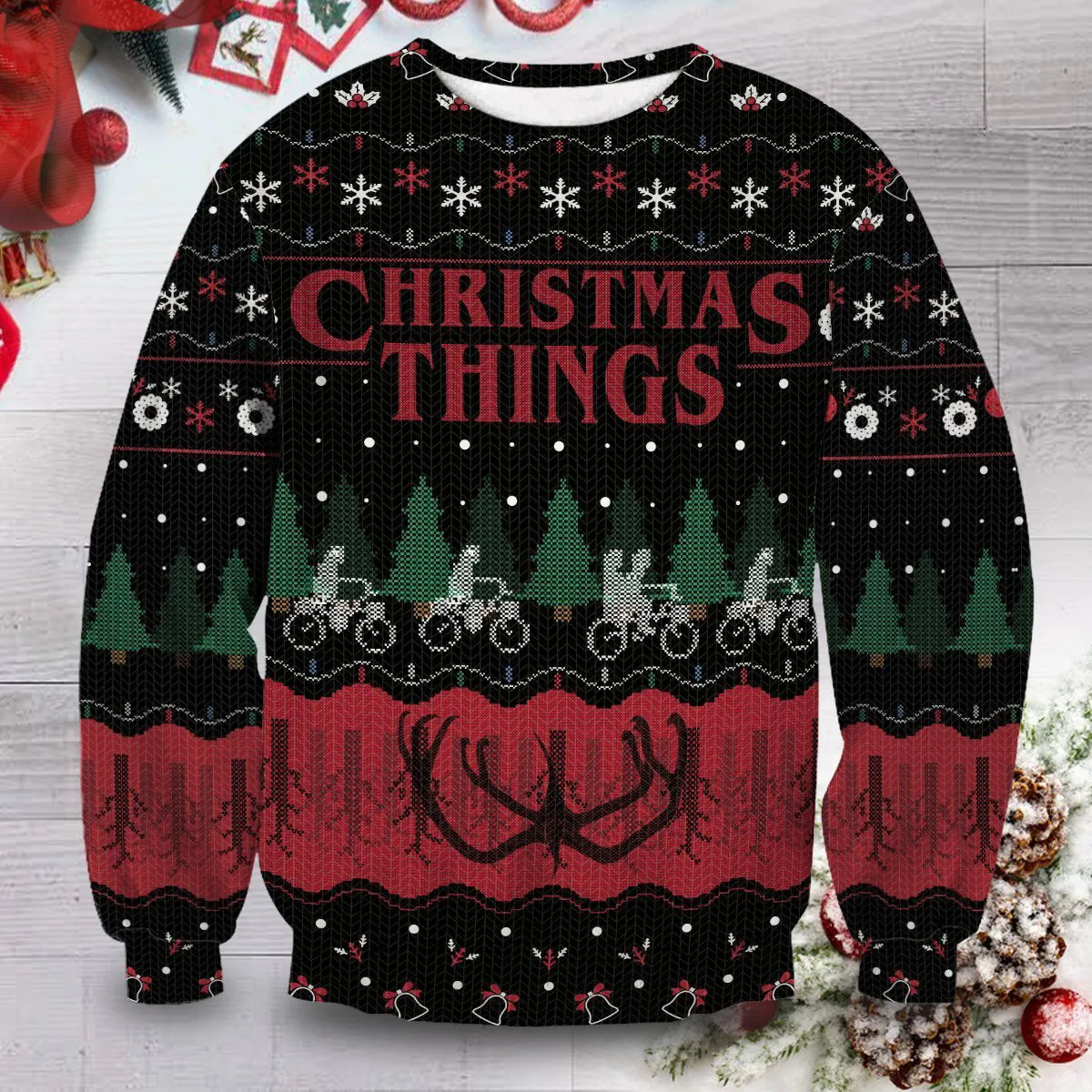 Giftngon - Christmas Things Unisex Wool Sweater For Kids