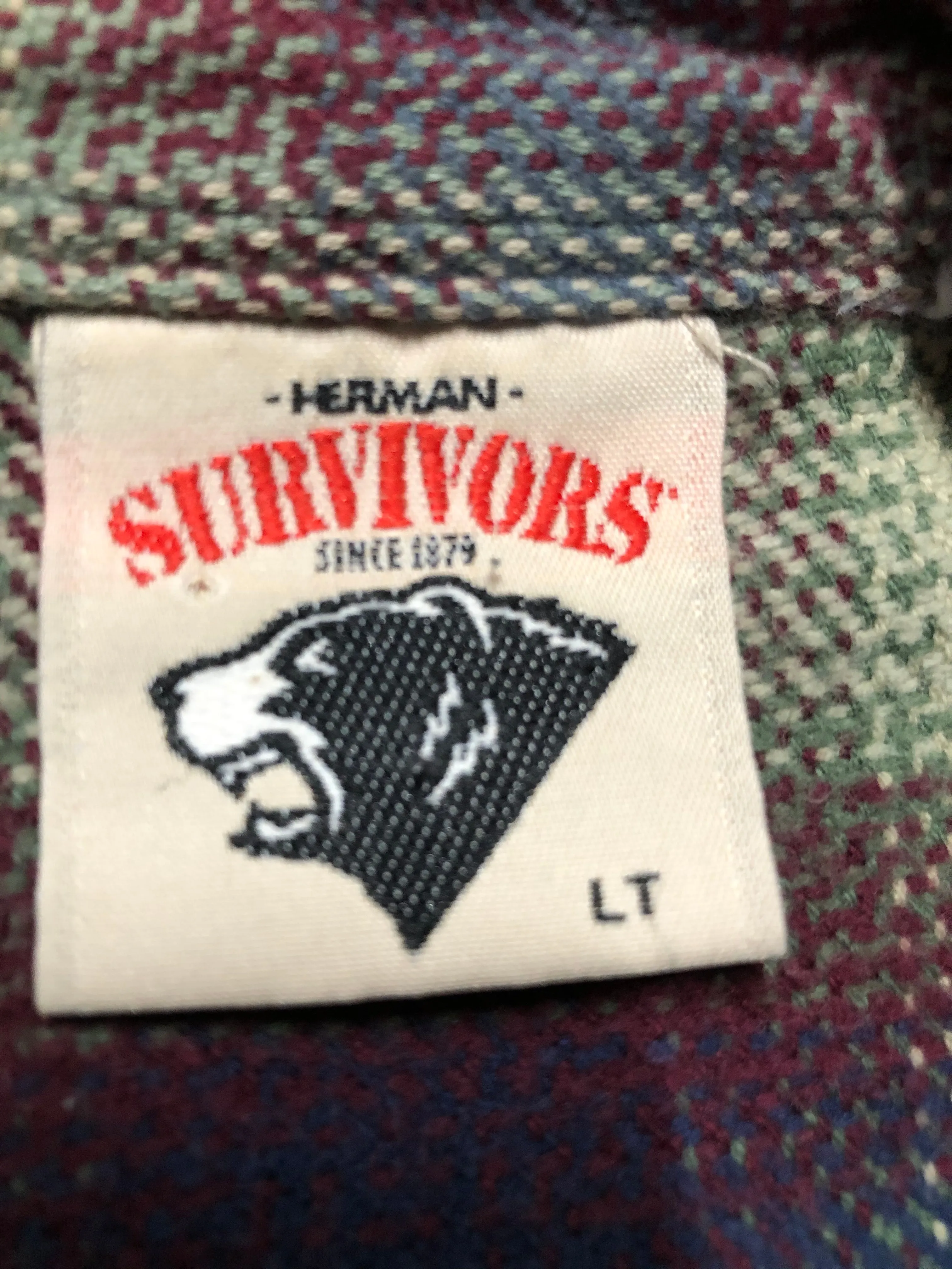 Herman Survivor Plaid Lumberjack Shirt, SOLD