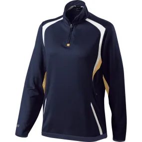 Holloway Women's Navy/Vegas Gold/White Quarter Zip Transform Pullover