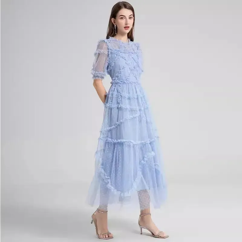 Hummingbird Haze Midi Dress