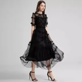 Hummingbird Haze Midi Dress