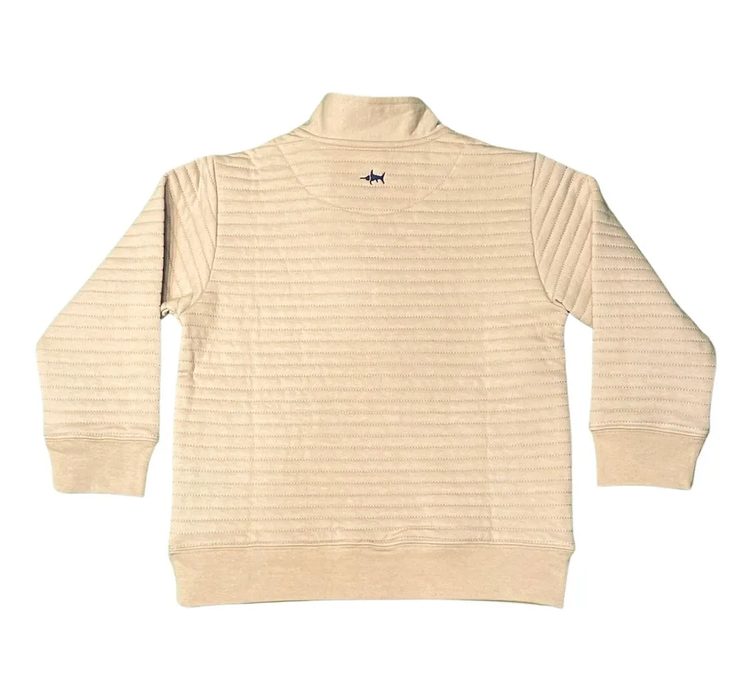 LANIER QUILTED PULLOVER SAND