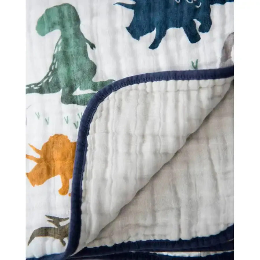 Little Unicorn Muslin Quilt DINOSAUR