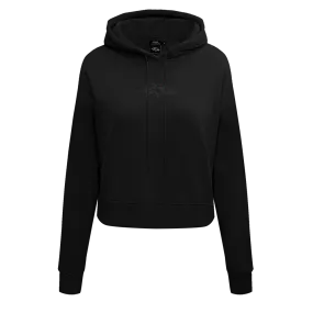 NFL BALTIMORE RAVENS NEUTRAL WOMEN'S CROPPED PO HOODIE (BLACK)