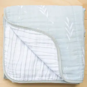 Olive Branch Cotton Muslin 4-Layer Quilt