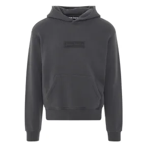 Palm Angels Garment Dyed Box Logo Grey Hoodie