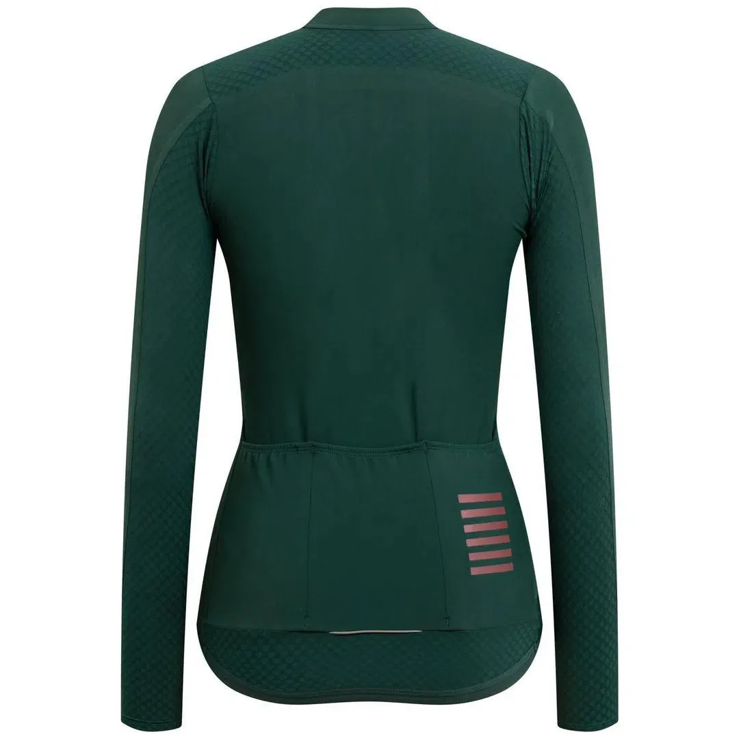 RAPHA Pro Team Aero Long Sleeve Women Jersey - SCA Dark Green