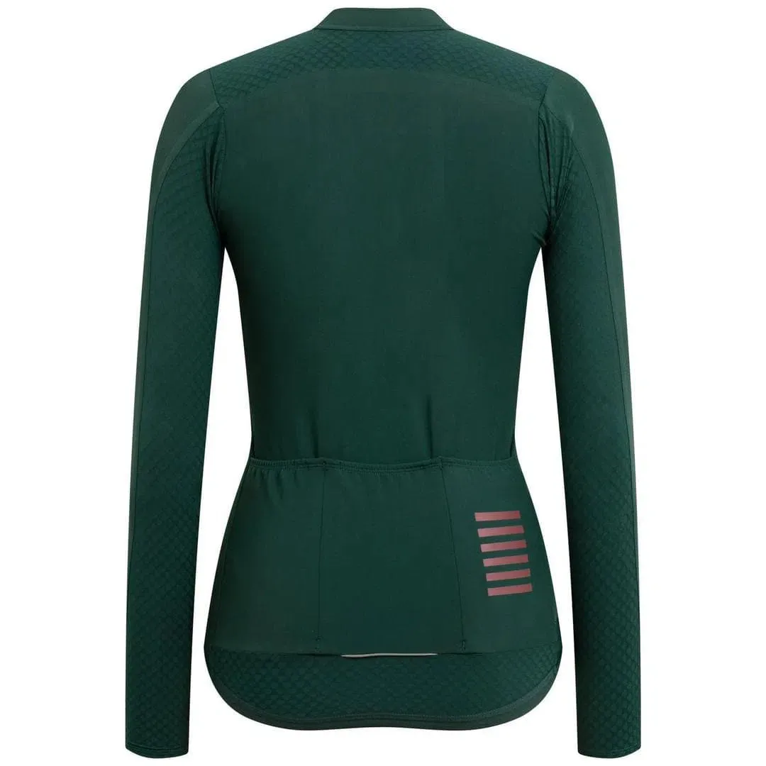 RAPHA Pro Team Aero Long Sleeve Women Jersey - SCA Dark Green