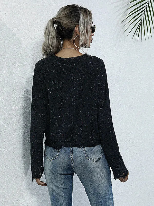 Round Neck Pullover Sweater