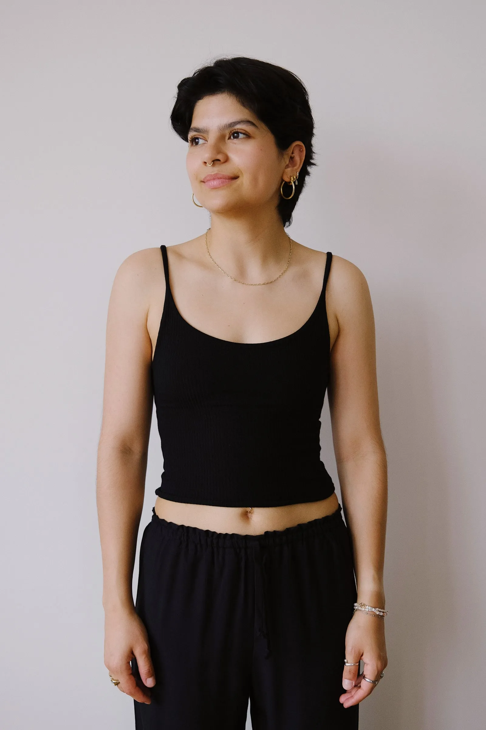 strap top - ada - black