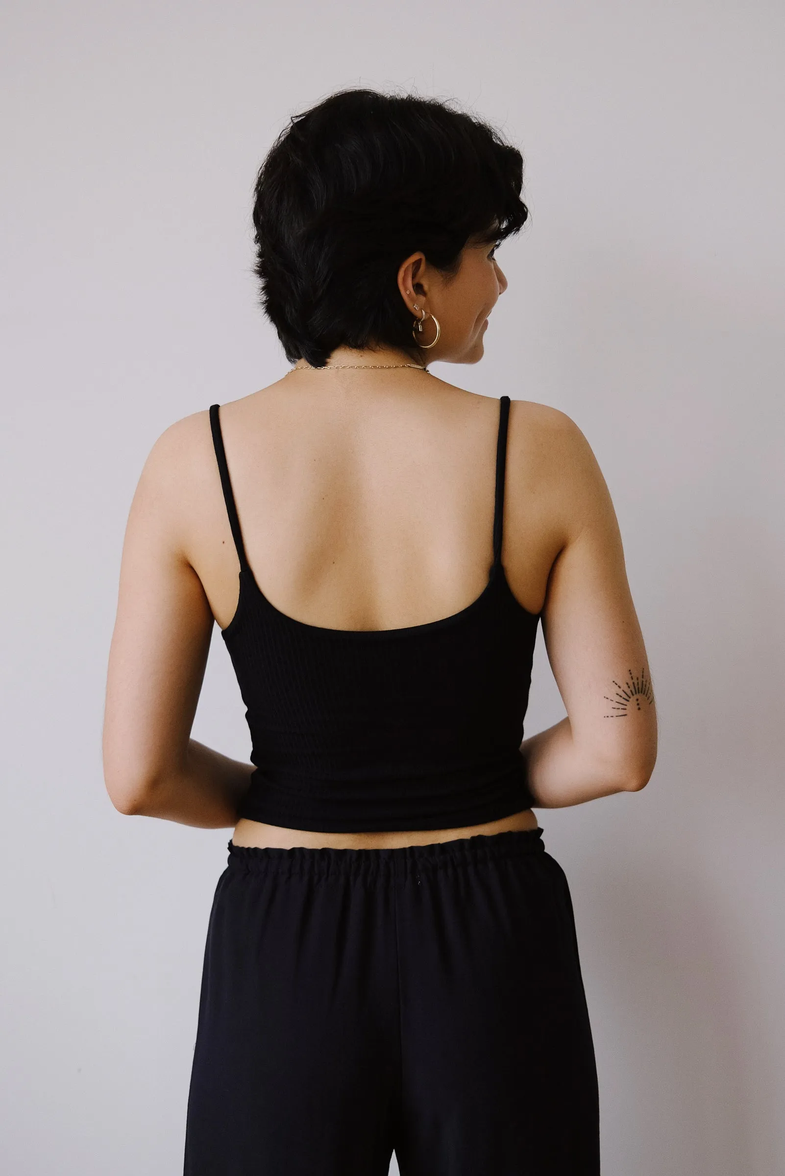 strap top - ada - black