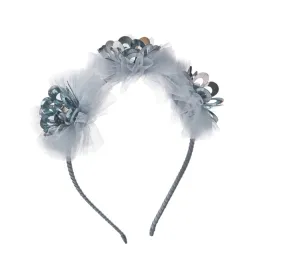 Tutu Du Monde Girls Holiday Shine Blue Winter Bloom Headband