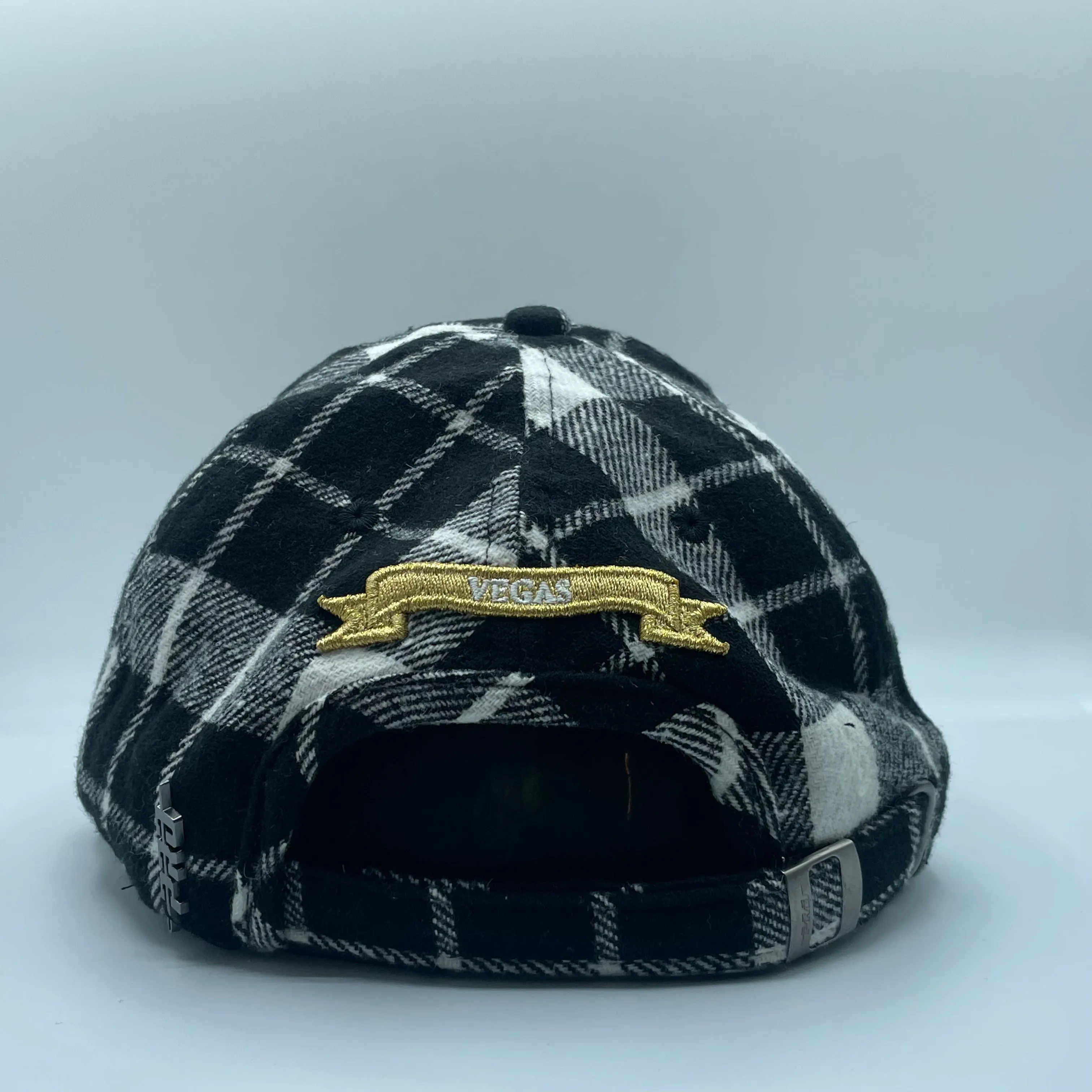 Vegas Golden Knights Winter Flannel Adjustable Hat - Black/White