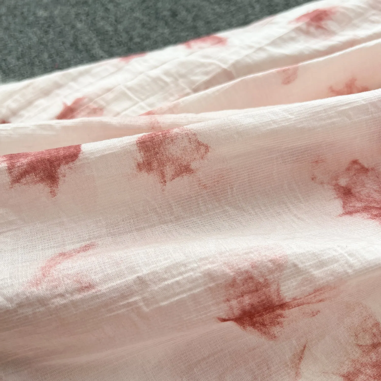 Vintage Ruffled Printed Slip Dress