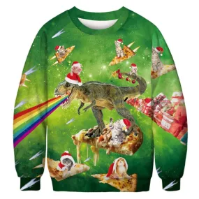 Xmas Dino Ugly Christmas Sweater